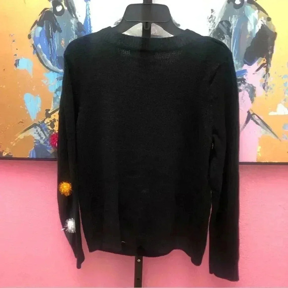 Planet Gold Embellished Christmas Sweater - Picture 5 of 5